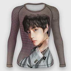 Рашгард женский BTS Ким Тэ Хён, цвет: 3D-принт