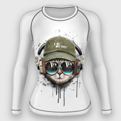 Рашгард женский Крутой кот, цвет: 3D-принт
