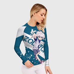 Рашгард женский Киллуа Золдик, цвет: 3D-принт — фото 2