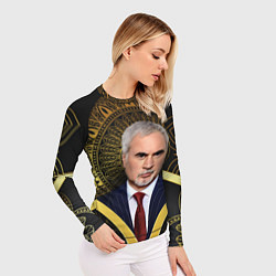 Рашгард женский Валерий Меладзе золото мандала, цвет: 3D-принт — фото 2