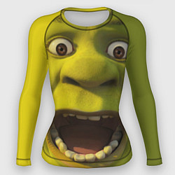 Рашгард женский Shrek is Yelling, цвет: 3D-принт