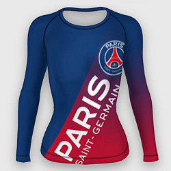 Рашгард женский ФК ПСЖ PARIS SAINT GERMAIN, цвет: 3D-принт