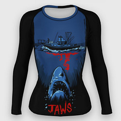 Рашгард женский Jaws movie, цвет: 3D-принт
