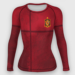 Рашгард женский Форма сборной Испании, цвет: 3D-принт