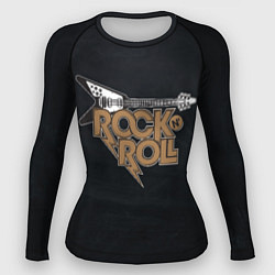 Рашгард женский Rock n Roll Гитара, цвет: 3D-принт