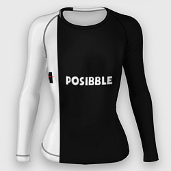 Рашгард женский IM POSIBBLE, цвет: 3D-принт