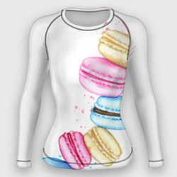 Рашгард женский Macarons Нежный десерт, цвет: 3D-принт