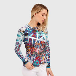 Рашгард женский Wall graffiti, цвет: 3D-принт — фото 2