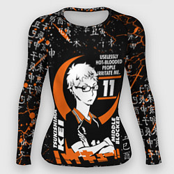 Рашгард женский TSUKISHIMA KEI КЕЙ ЦУКИШИМА, цвет: 3D-принт