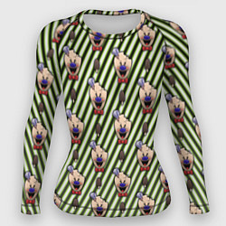 Женский рашгард ICE SCREAM зеленый паттерн