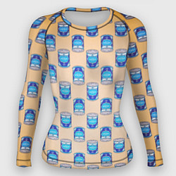 Рашгард женский Сгущенка паттерн, цвет: 3D-принт