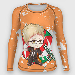Рашгард женский Tsukishima Kei Haikyu Волейбол Z, цвет: 3D-принт