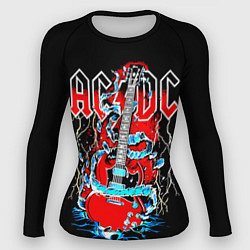 Рашгард женский ACDC гитара, цвет: 3D-принт