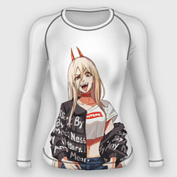 Рашгард женский Пауэр Power, цвет: 3D-принт