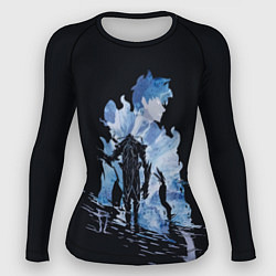 Рашгард женский Solo leveling силуэт, цвет: 3D-принт