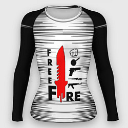 Рашгард женский Free Fire Фри Фаер,, цвет: 3D-принт