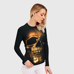 Рашгард женский Gold Skull, цвет: 3D-принт — фото 2