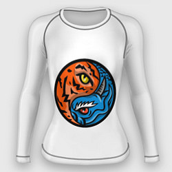 Рашгард женский Драконы Инь Янь, цвет: 3D-принт