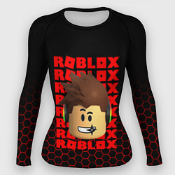 Рашгард женский ROBLOX LEGO FACE УЗОР СОТЫ, цвет: 3D-принт