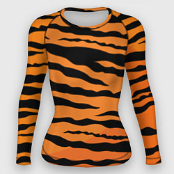 Рашгард женский Шкура тигра вектор, цвет: 3D-принт