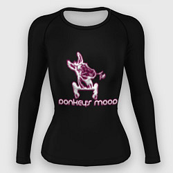 Рашгард женский Donkeys mood, цвет: 3D-принт