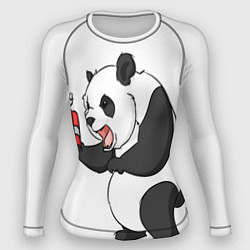 Рашгард женский Взрывная панда, цвет: 3D-принт