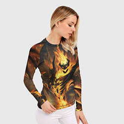 Рашгард женский DOTA 2 SHADOW FIEND ТЕНЬ, цвет: 3D-принт — фото 2