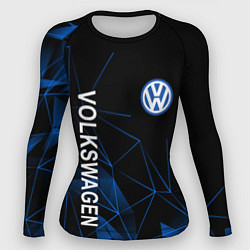 Рашгард женский Volkswagen, Фольцваген Геометрия, цвет: 3D-принт