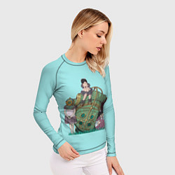 Рашгард женский Сестрички ждут папочку, цвет: 3D-принт — фото 2