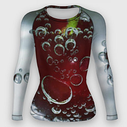 Рашгард женский Сочная вишня под водой, цвет: 3D-принт