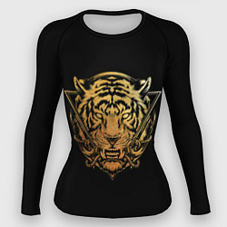 Рашгард женский Тигр 2022 символ года, цвет: 3D-принт
