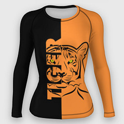 Рашгард женский Тигр - Tiger, цвет: 3D-принт