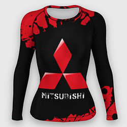 Рашгард женский MITSUBISHI Mitsubishi Краски, цвет: 3D-принт
