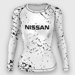 Рашгард женский Nissan ниссан, цвет: 3D-принт