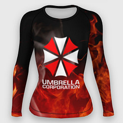 Женский рашгард Umbrella Corporation пламя