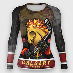 Женский рашгард Калгари Флэймз, Calgary Flames Маскот