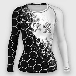 Рашгард женский Peugeot Соты, цвет: 3D-принт