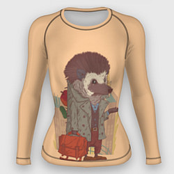 Рашгард женский Городской ёж, цвет: 3D-принт