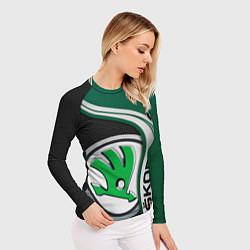 Рашгард женский SKODA AUTO ШКОДА АВТО, цвет: 3D-принт — фото 2