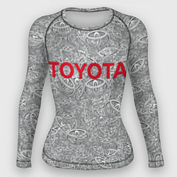 Рашгард женский TOYOTA PATTERN LOGO Z, цвет: 3D-принт