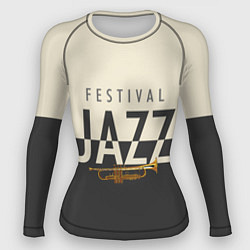 Рашгард женский JAZZ FESTIVAL, цвет: 3D-принт