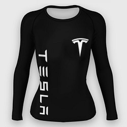 Женский рашгард Tesla Тесла логотип и надпись