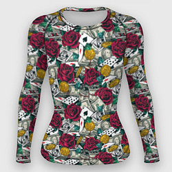 Рашгард женский Счастливчик Lucky, цвет: 3D-принт