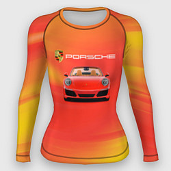Рашгард женский Porsche porsche, цвет: 3D-принт