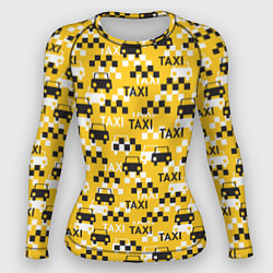 Рашгард женский Такси Taxi, цвет: 3D-принт