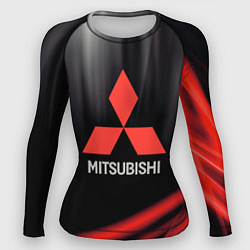 Рашгард женский Mitsubishi митсубиси sport, цвет: 3D-принт