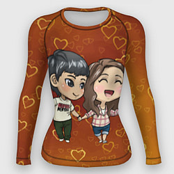 Рашгард женский Прогулка!, цвет: 3D-принт