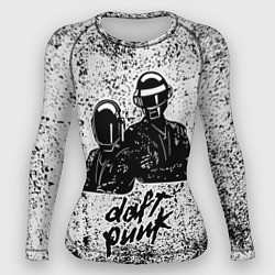 Рашгард женский Daft Punk B&W, цвет: 3D-принт