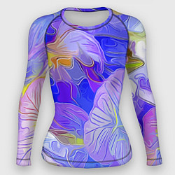 Рашгард женский Fashion flowers pattern, цвет: 3D-принт