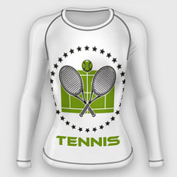 Рашгард женский TENNIS Теннис, цвет: 3D-принт